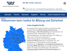 Tablet Screenshot of ibs-bildung.org